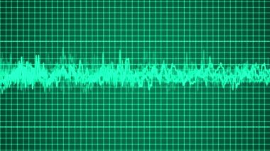Oscilloscope ızgarası CG parçacık hareketi grafikleri