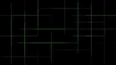 Izgara hattı dijital CG parçacık hareketi grafikleri