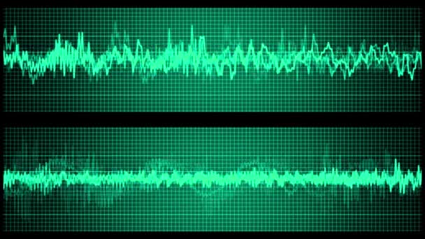 Oscilloscope Grid Particle Motion Graphics — Vídeos de Stock