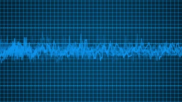 Oscilloscope Izgarası Parçacık Hareketi Grafikleri — Stok video