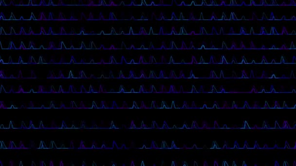 Oscilloscope Grid Particle Motion Graphics — ストック動画