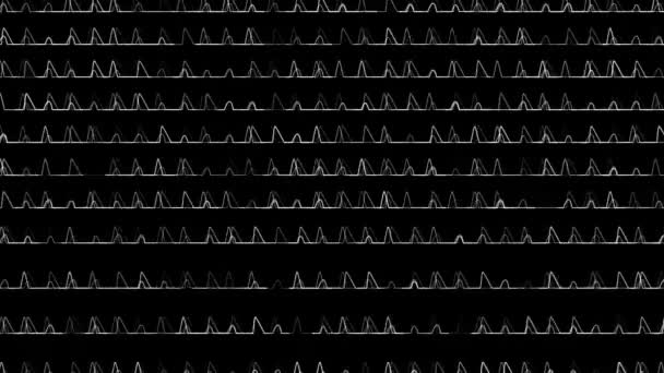 Gráficos Movimiento Partículas Cuadrícula Del Osciloscopio — Vídeos de Stock