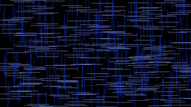 Grid Line Digital Particle Motion Graphics — Stock video