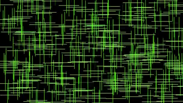 Grid Line Digital Particle Motion Graphics — Stock video