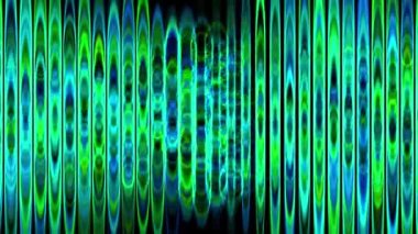 Psychedelic flashy eccentric CG particle motion graphics