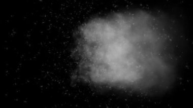 Smoke drifting CG particle motion graphics