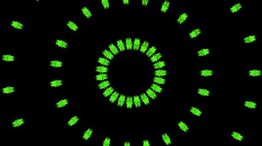 Çember halkası Sayısal CG Parçacık Hareketi Grafikleri