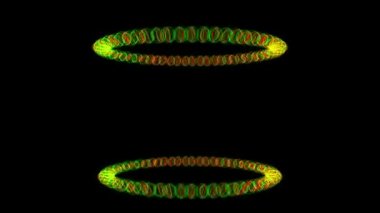 Çember halkası Sayısal CG Parçacık Hareketi Grafikleri