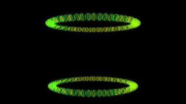 Çember halkası Sayısal CG Parçacık Hareketi Grafikleri