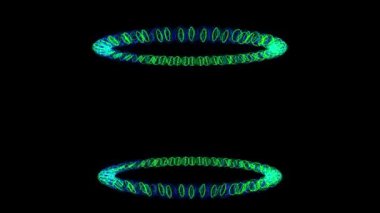 Çember halkası Sayısal CG Parçacık Hareketi Grafikleri