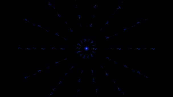 Circle Ring Digital Cyber Particle Motion Graphics — Stok Video