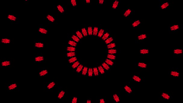 Circle Ring Digital Cyber Particle Motion Graphics — Stock Video