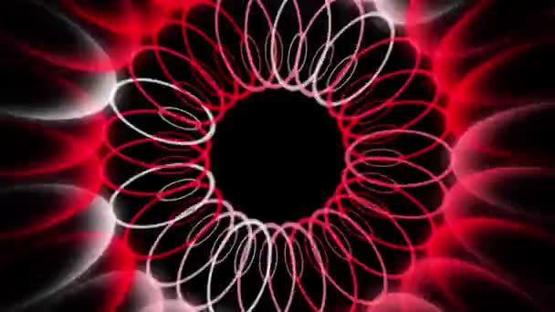 Circle Ring Digital Cyber Particle Motion Graphics — Video