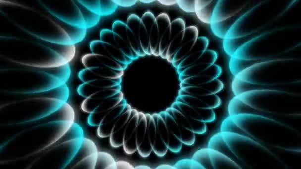 Circle Ring Digital Cyber Particle Motion Graphics — Stock video