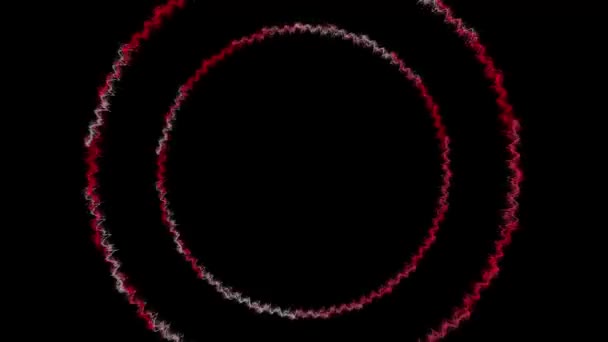 Circle Ring Digital Cyber Particle Motion Graphics — Wideo stockowe