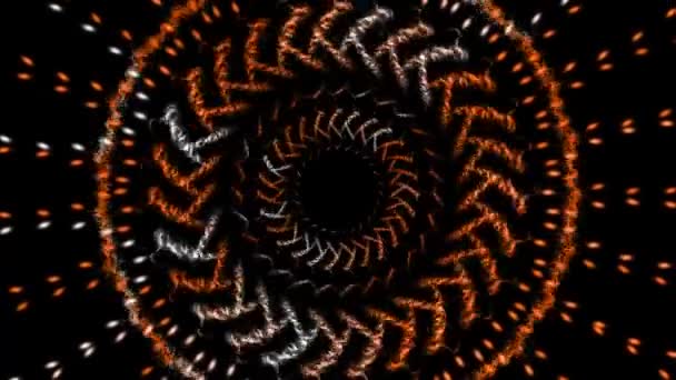 Circle Ring Digital Cyber Particle Motion Graphics — Video Stock