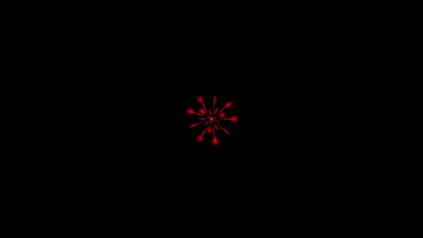 Inel Cerc Digital Cyber Grafică Mișcare Particulelor — Videoclip de stoc