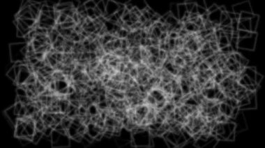 Kare kutu şekli CG parçacık hareketi grafikleri