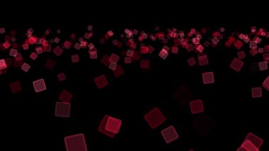 Kare kutu şekli CG parçacık hareketi grafikleri