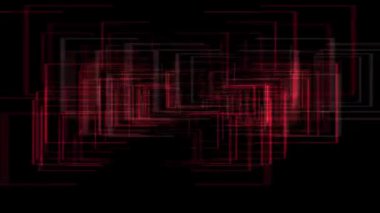 Kare kutu şekli CG parçacık hareketi grafikleri