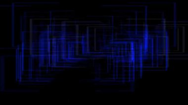 Kare kutu şekli CG parçacık hareketi grafikleri