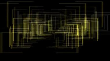 Kare kutu şekli CG parçacık hareketi grafikleri