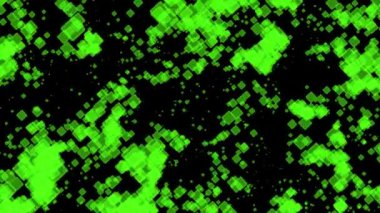 Kare kutu şekli CG parçacık hareketi grafikleri