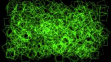 Square box shape CG particle motion graphics