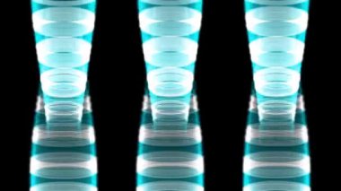 Halka girdabı dikey CG parçacık hareketi grafikleri