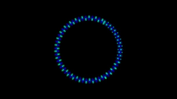 Iluminasi Grafis Gerak Partikel Ringan — Stok Video
