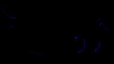 Siber resim rengi CG parçacık hareketi grafikleri