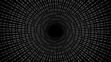 Dijital tünel tübü CG parçacık hareketi grafikleri