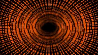 Digital tunnel tube CG particle motion graphics