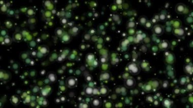 Colorful flashy CG particle motion graphics