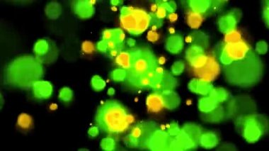 Renkli gösterişli CG parçacık hareketi grafikleri