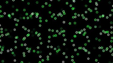 Colorful flashy CG particle motion graphics
