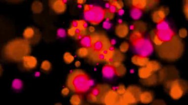 Renkli gösterişli CG parçacık hareketi grafikleri