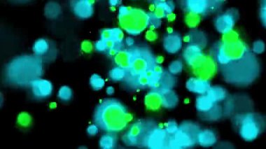 Renkli gösterişli CG parçacık hareketi grafikleri