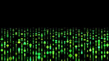 Renkli gösterişli CG parçacık hareketi grafikleri