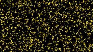 Colorful flashy CG particle motion graphics