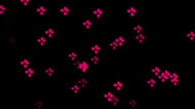 Renkli gösterişli CG parçacık hareketi grafikleri