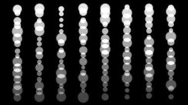 Renkli gösterişli CG parçacık hareketi grafikleri
