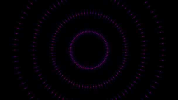 Digital Tunnel Tube Particle Motion Graphics — 图库视频影像