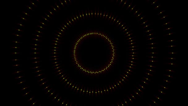Digital Tunnel Tube Particle Motion Graphics — Video Stock