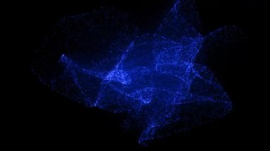 Çokgen nokta çizgisi CG parçacık hareketi grafikleri