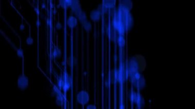 Polygon dot line CG particle motion graphics