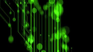 Polygon dot line CG particle motion graphics