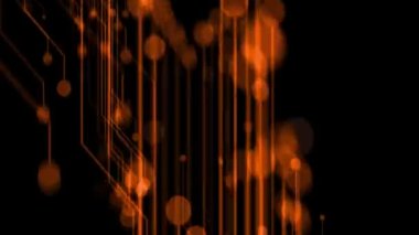 Polygon dot line CG particle motion graphics