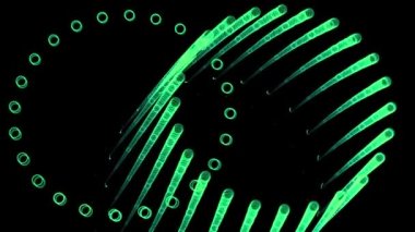Regularly moving background CG particle motion graphics
