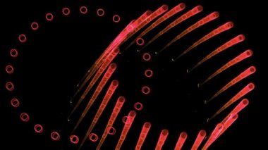 Regularly moving background CG particle motion graphics